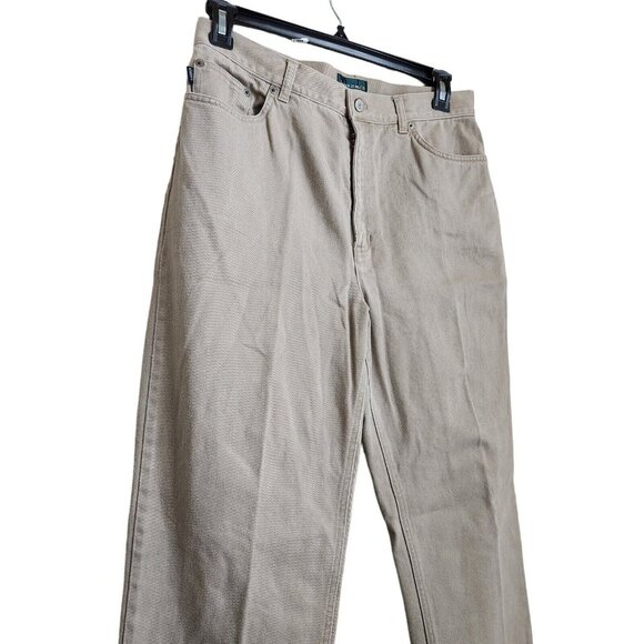 Ralph Lauren Lauren Jeans Co. Jeans‎ Size 12 khaki Straight 100% Cotton - Picture 3 of 11